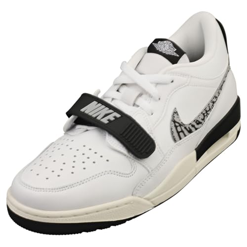 Nike Uomini Air Jordan Legacy 312 Basso Scarpe Da Corsa, Bianco/Lupo Grigio-Nero-Vela, 7 Uk (8 Us)