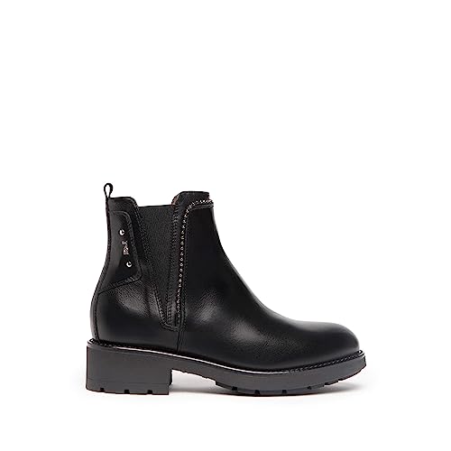 Nero Giardini I205800D Stivaletti Chelsea Donna In Pelle - Nero 35 Eu