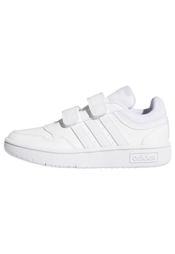 Adidas Hoops Lifestyle Basketball Hook-And-Loop Shoes, Sneakers, Cloud White/Cloud White/Cloud White, 30 Eu