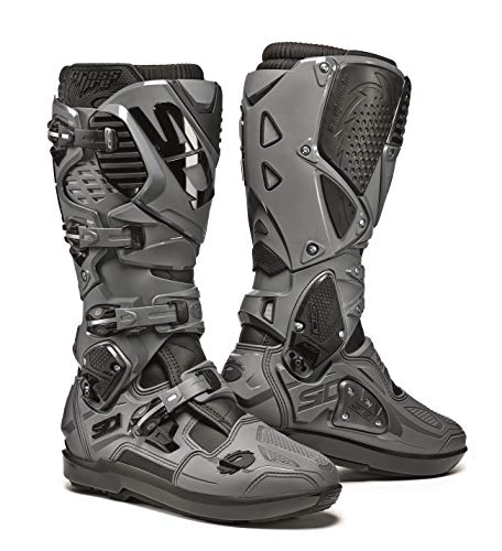 Sidi Crossfire 3 Srs Motocross Boots Stivali Motocross Nero/Grigio/Bianco 45