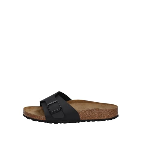 Birkenstock Sandali Modello Catalina Bs Con Soletta In Pelle Naturale E Plantare In Sughero. Colore Nero