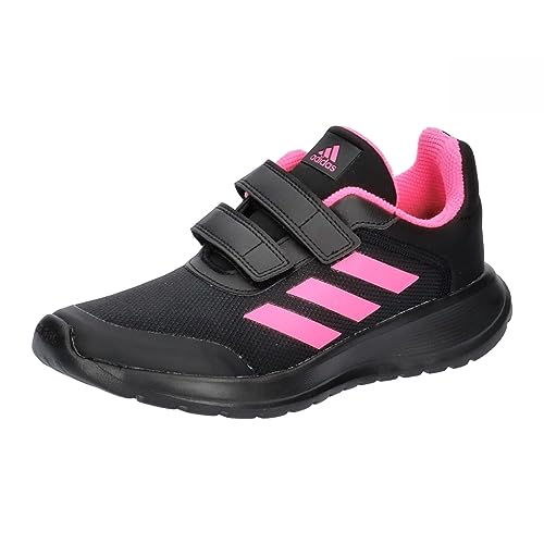 Adidas Tensaur Run 2.0, Scarpe Unisex - Bambini E Ragazzi, Core Black Lucid Pink Core Black Strap, 38 Eu