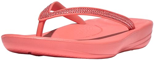 Fitflop Iqushion Sparkle, Infradito Donna, Corallo Rosato, 41 Eu