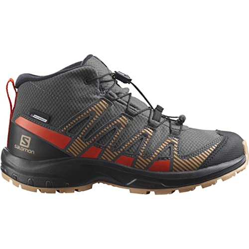 Salomon Xa Pro V8 Mid Climasalomon Waterproof Scarpe Outdoor Da Bambini, Calzata Precisa, Grip E Protezione, Look Sportivo, Magnet, 32