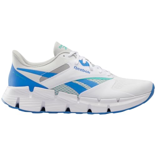 Reebok Zig Dynamica 5, Sneaker Unisex-Adulto, White/Kinetic Blue/Grey 1, 46 Eu