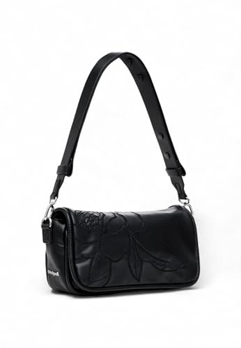 Desigual Across Body Bag, Accessori Borsa A Corpo In Pu Donna, Nero, One Size
