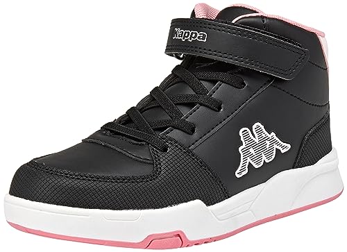 Kappa Oscar Mid Kid Ev, Scarpe Con Lacci, Nero/Rosa, 31 Eu