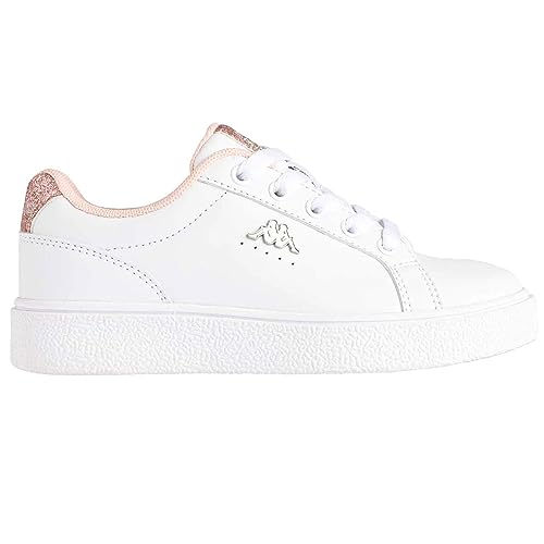 Kappa Amelia Lace, Scarpe Da Ginnastica, Blanc Rose Clair Gris Argenté, 37 Eu