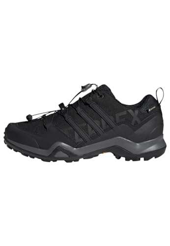 Adidas Terrex Swift R2 Gore-Tex Hiking Shoes, Stivali Da Escursionismo Uomo, Core Black/Core Black/Grey Five, 38 2/3 Eu