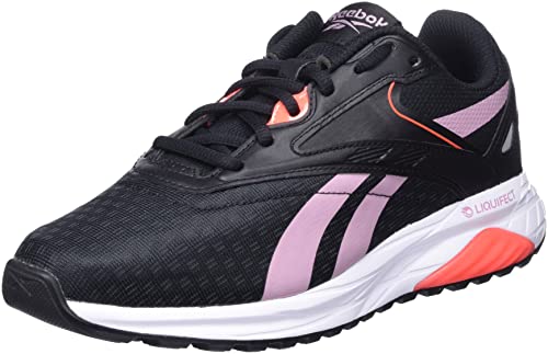 Reebok Liquifect 90 2, Sneaker Donna, Core Black/Infused Lilac/Orange Flare, 37 Eu