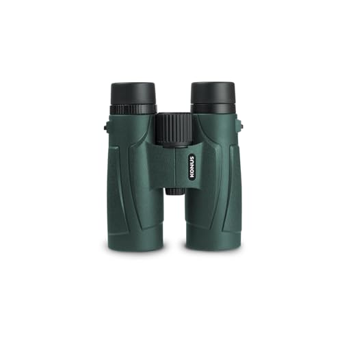Konus Regent 10X42 Binocolo Hd Impermeabile, Unisex Adulto, Nero
