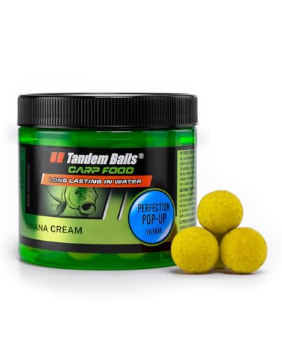 Tandem Baits Carp Food Perfection Pop-Up Crema Di Banana | Carpfishing Pesche Pesca Accessori | Alimentatore Per La Pesca Carpa | Pesca Accessori Alla