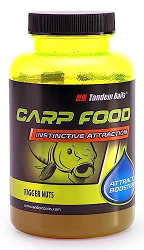 Tandem Baits Carp Food Attract Booster Noci Di Tigre | Carpfishing Pesche Pesca Accessori | Alimentatore Per La Pesca Carpa | Aroma Inenso | Pesca Acc