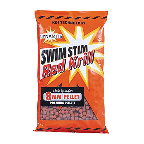 Dynamite Baits Nuoto Stim Rosso Krill 8Mm Pellet (Uk Post Solo)