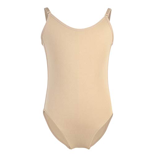 Soudittur Balletto Body Da Danza Classica Bambina Canotta Body Da Donna/Ragazza Intimo Senza Cuciture Nudo Con Spalline Regolabili (M (Altezza 140-155