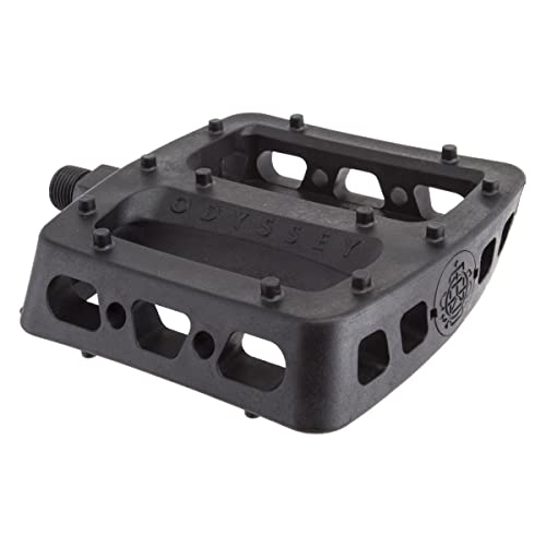 Odyssey Bmx Twisted Pro Pedali, In Plastica, Colore: Nero