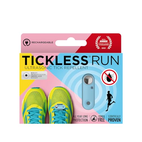 Tickless Run | Repellente Per Zecche Ad Ultrasuoni Per Corridori | Per Tutte Le Età - Baby Blue