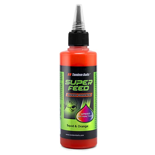 Tandem Baits Superfeed Speed Booster Squid & Orange | Carpfishing Pesche Pesca Accessori | Alimentatore Per La Pesca Carpa | Aroma Intenso | Pesca Acc