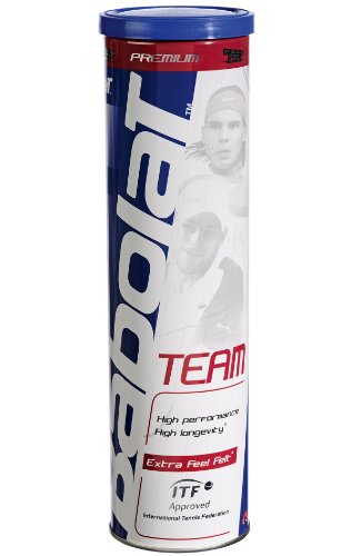 Babolat Team X 4, Palla Unisex – Adulto, Giallo, Taglia Unica