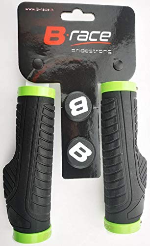 Bonin B-Race 8053329966795, Manopole Unisex Adulto, Nero E Lime, C/Coll