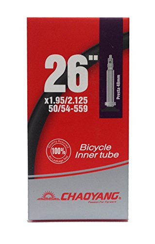 Chaoyang Inner Tube 26 'X1.95/2.125 Fv By Chao Yang Unisex Adulto, Nero, 26X1