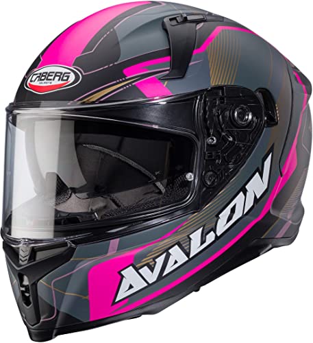Caberg Avalon X Optic Matt Black / Grey / Fuchsia S Casco Integrale
