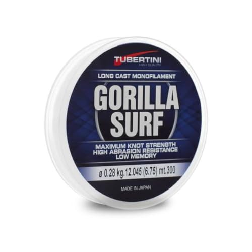 Tubertini Gorilla Surf Monofilo Pesca Surfcasting Mt 300 (0,50 Mm)