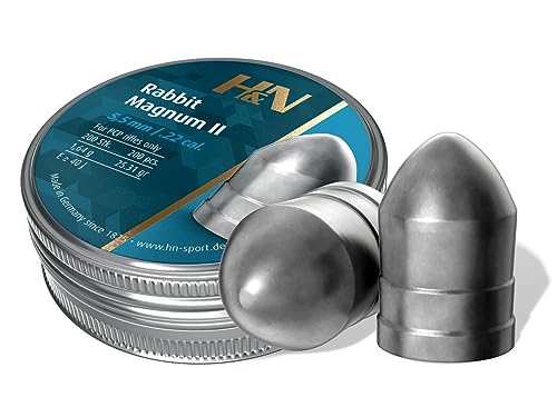 H&N Sport, H&N Diabolo Rabbit Magnum Ii 5.50Mm (200) Unisex Adulto, Argento, M