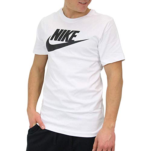 Nike Tee Icon Futura, Maglietta Uomo, Bianco (White/Black 101), Large