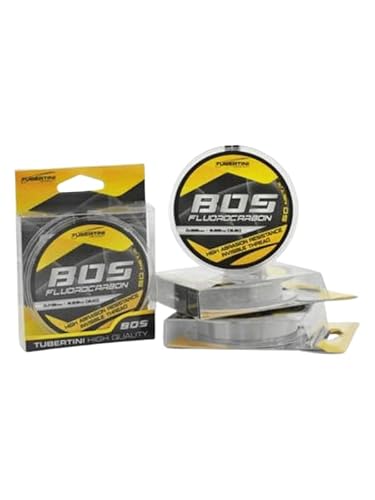 Tubertini Filo Da Pesca Fluorocarbon Bos 0.300 Mm 50 M Fluorocarbon Ideale Per Tutte Le Tecniche Di Pesca Spinning Surfcasting Trota Bolognese Lago In