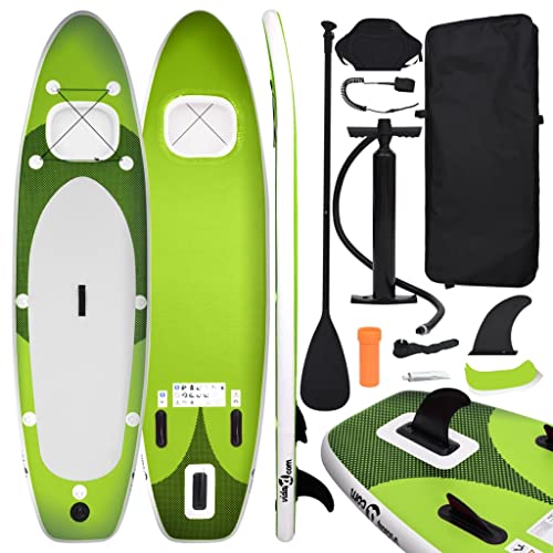 Sup-Board-Set Aufblasbar Grün 300X76X10 Cm