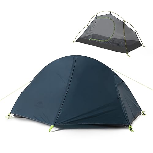Naturehike Tenda Portatile Ultraleggera Per 1 Persona Tende Da Campeggio Ed Escursionismo Tenda Antipioggia Doppio Strato Adatto Per Ciclismo/Escursio