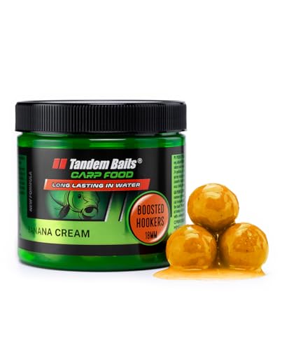 Tandem Baits Carp Food Boosted Hookers Crema Di Banana | Carpfishing Pesche Pesca Accessori | Alimentatore Per La Pesca Carpa | Pesca Accessori Alla C
