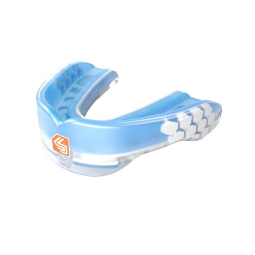 Shock Doctor Bx363R, Shockdoctor Gel Max Power Paradenti Sportivo, Transblu, Ragazzo