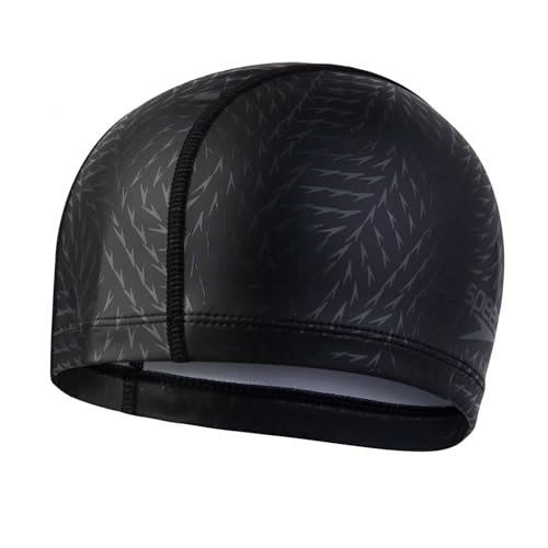 Speedo Unisex Adulto Boom Ultra Pace Swim Cap Cuffia Da Nuoto, Oxid Grigio/Nero, Taglia Unica