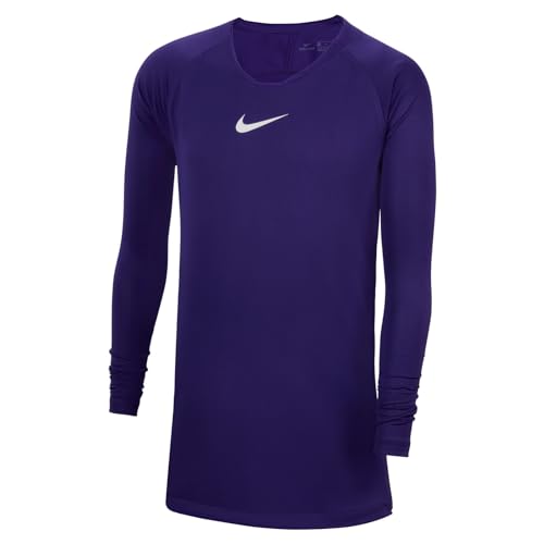 Nike Park First Layer Jersey Ls Maglia, Unisex Bambini, Court Purple/White, Xl