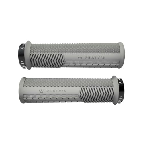 Peaty'S Monarch Grips – Grigio/Knurl/Thin – Race Control, Resistente, Ergonomica, Comoda Imbottitura Per Pollice, Per Tutto Il Giorno, Tutte Le Condiz