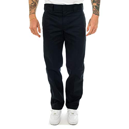 Dickies S/Stght Work Pant Pantaloni, Bleu Marine, 38W / 32L Uomo