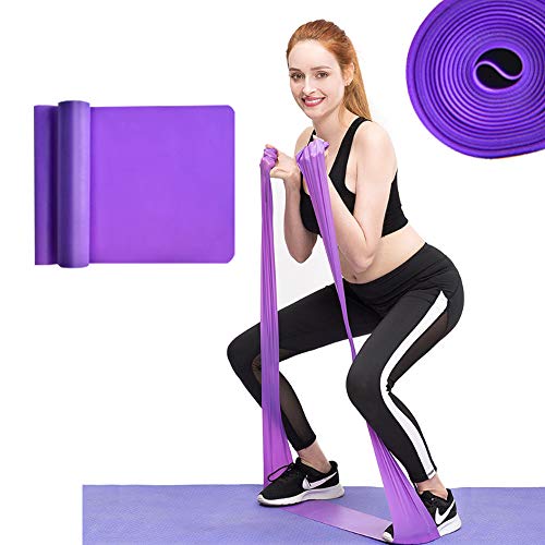 Bande Elastiche Fitness Di Resistenza Lunga Yoga In Lattice Naturale, Fasce Per Casa Stretching Flessibilità Pilate Balletto Palestra Peso