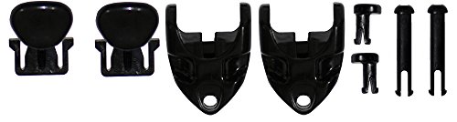 Cressi Big Eyes Evo/Occhio Plus/Eyes Evo Fibbie Maschera, Parte Ricambio Originale Fornita In Coppia, Unisex – Adulto, Trasparente