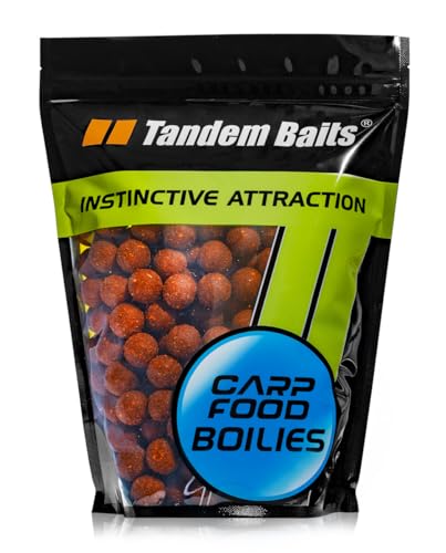 Tandem Baits Carp Food Boilies Nocciola Tigrata Carpfishing Accesori Pesca 18Mm 1Kg