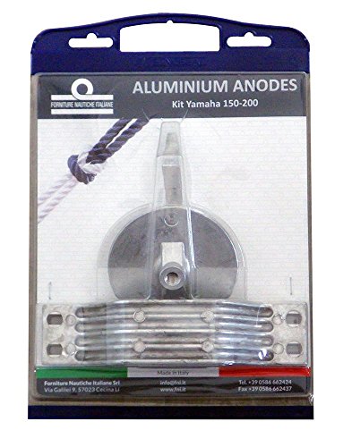 Tecnoseal - Kit Anodi In Alluminio Compatibile Con Motori Yamaha Fuoribordo 150-200 Hp