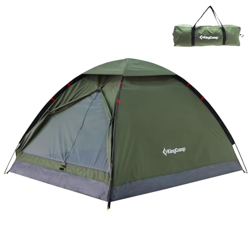 Kingcamp Tenda Da Campeggio Per 2 Persone, Leggera, Impermeabile, Facile Da Montare, Per La Famiglia In Viaggio, Campeggio E Attività All'Aperto