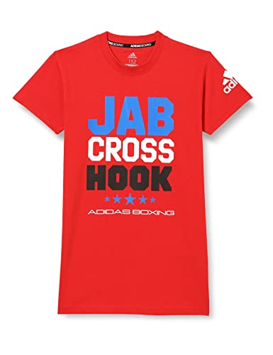 Adidas Cltscjh-108 Boxing Jch T-Shirt T-Shirt Unisex - Bambini Vivid Redblack Xl