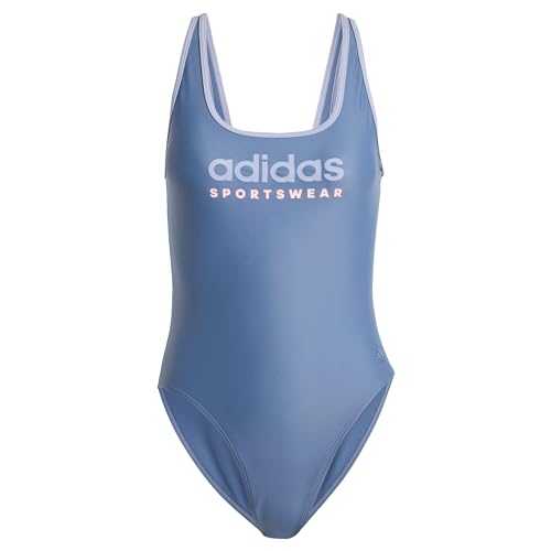 Adidas Donna Sportswear U-Back Swimsuit, Preloved Ink/Silver Violet, 34