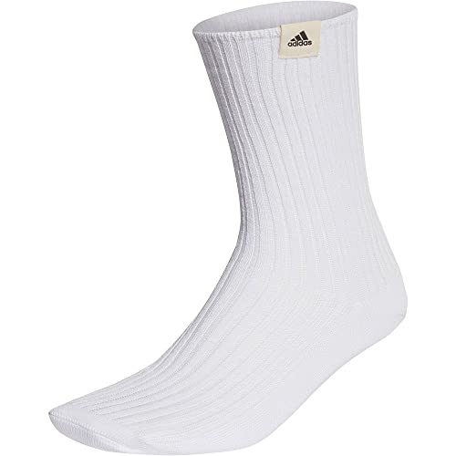 Adidas Unisex - Adulto Best Label Socks 1 Pair, White/Black, 45-48