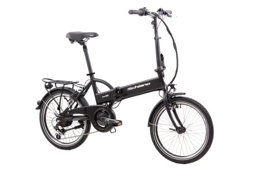 F.Lli Schiano E-Sky 20" E-Bike, Bicicletta Elettrica Pieghevole Per Adulti Con Motore 250W E 7 Velocità, Batteria Al Litio 36V 7.8Ah Estraibile, Color
