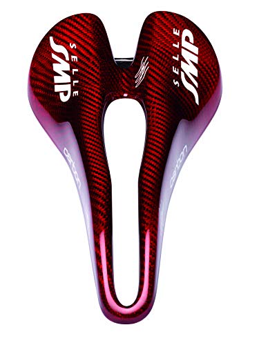 Spm Selle Carbon Rossa, Sella Per Bicicletta Uomo, Rot, 263X129 Mm