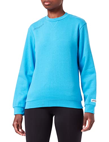 Uhlsport – Essential Felpa, Unisex, Bekleidung Essential Sweatshirt, Ciano, Xs