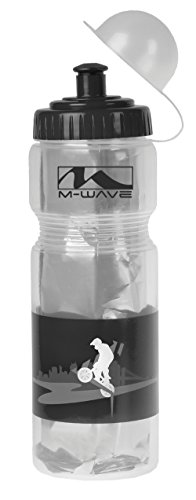 M-Wave Thermo Bottle, Plastic, Transparent/Black, 400 Ml Capacity, Headercard